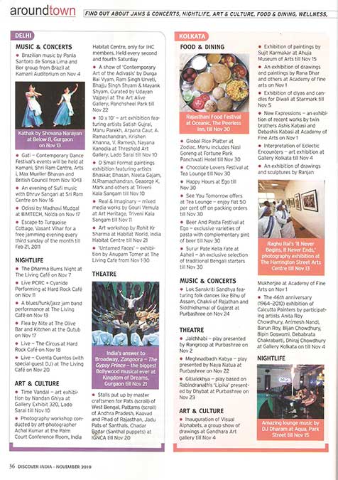 Discover India Nov,10